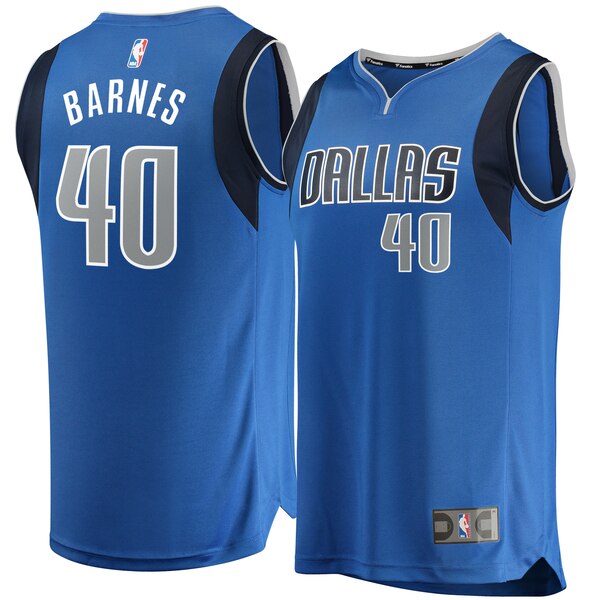 maglia harrison barnes 40 2020 dallas mavericks blu